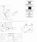 Camshaft Crankshaft Cylinder Piston Group Diagram and Parts List for  Briggs and Stratton Engine